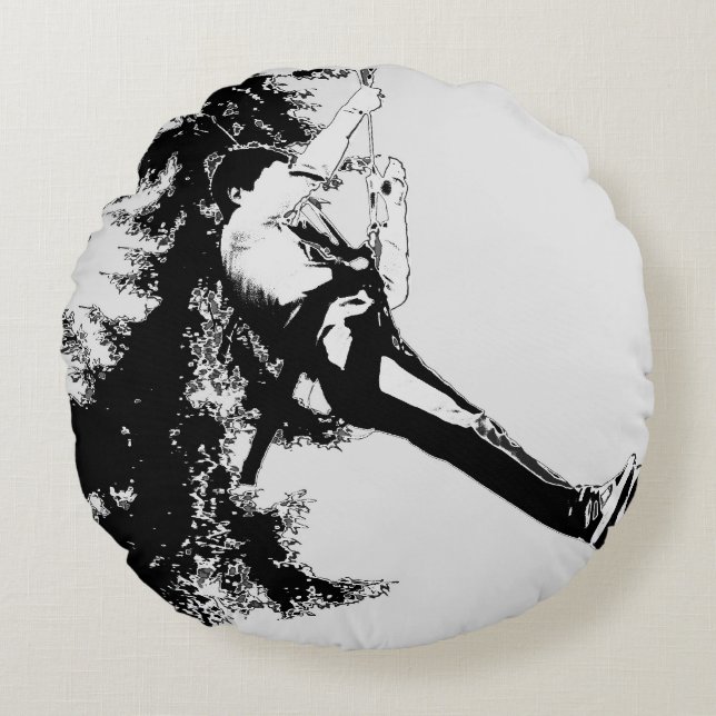 Lets Fly! - Ziplining Springa Rund Kudde (Framsidan)