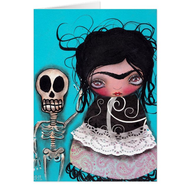 Lets går att dansa hälsningskort (Framsidan)