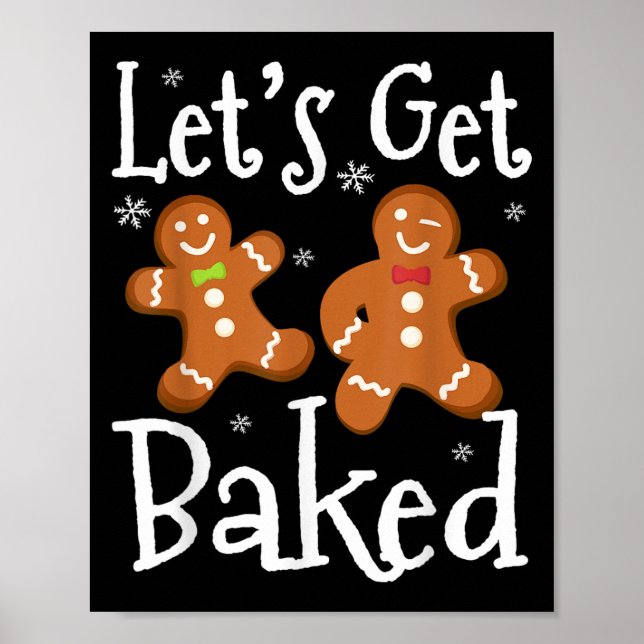 Let's Get Baked Cookie Baking Team Gingerbread Chr Poster (Framsidan)
