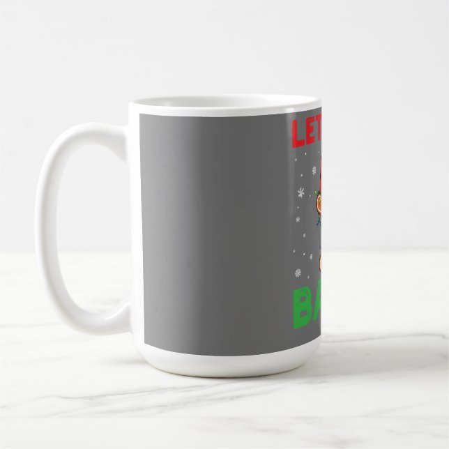 Let's Get Baked Gingerbread Christmas Cookie Bakin Kaffemugg (Vänster)