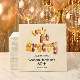 Let's Get Groovy 60th Birthday Party Pappersservett
