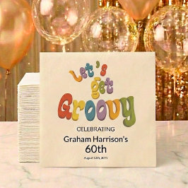 Let's Get Groovy 60th Birthday Party Pappersservett