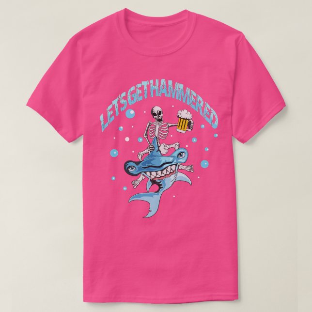 Let's Get Hammered Pun Wordwitz Drinking Game Beer T Shirt (Design framsida)