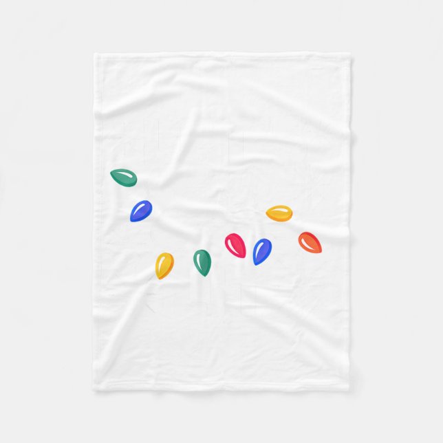 Let's Get Lit Christmas Lights  Fleecefilt (Framsidan)