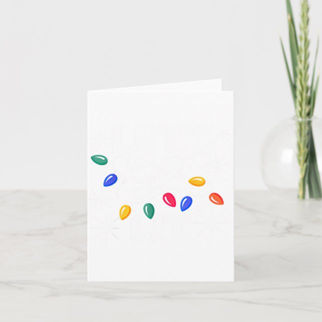 Let's Get Lit Christmas Lights  Kort (Framsida)