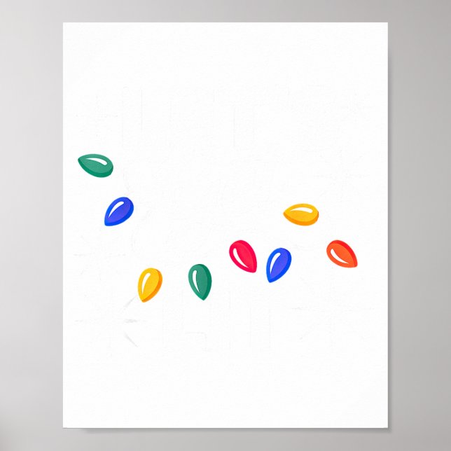 Let's Get Lit Christmas Lights  Poster (Framsidan)