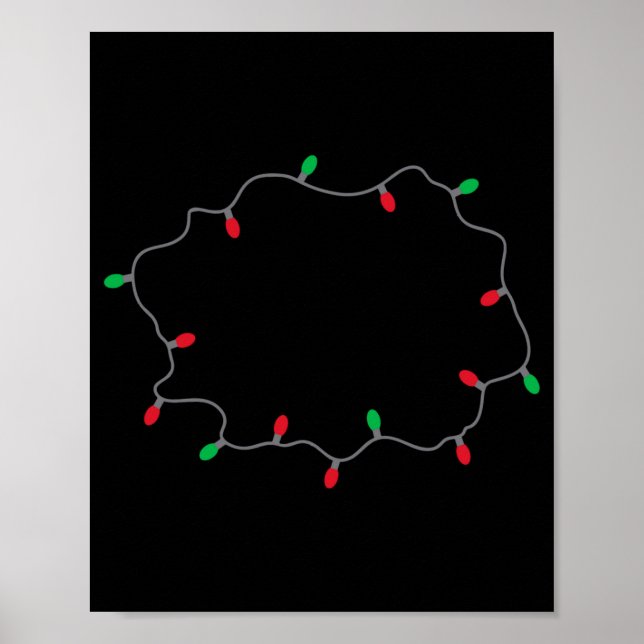 Lets Get Lit Funny Christmas Quote  Poster (Framsidan)