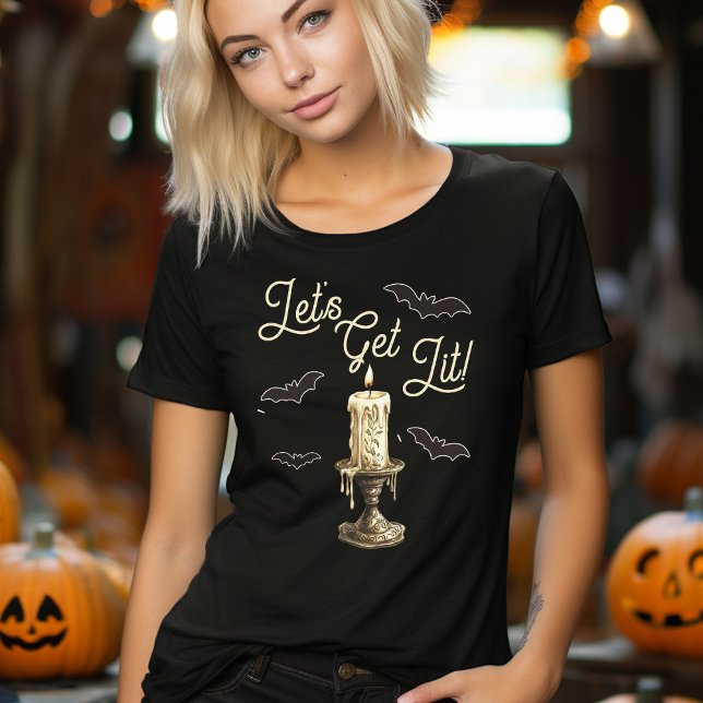 Let's Get Lit Funny Halloween  T Shirt (Let's Get Lit Funny Halloween Shirt)