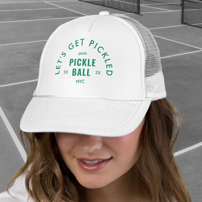Let's Get Pickled Après Pickle Ball White Keps (Skapare uppladdad)