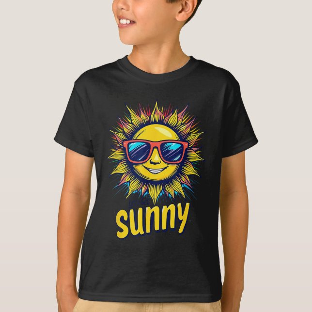Let's Get Sunny Motivation For Bright Days  T Shirt (Framsida)
