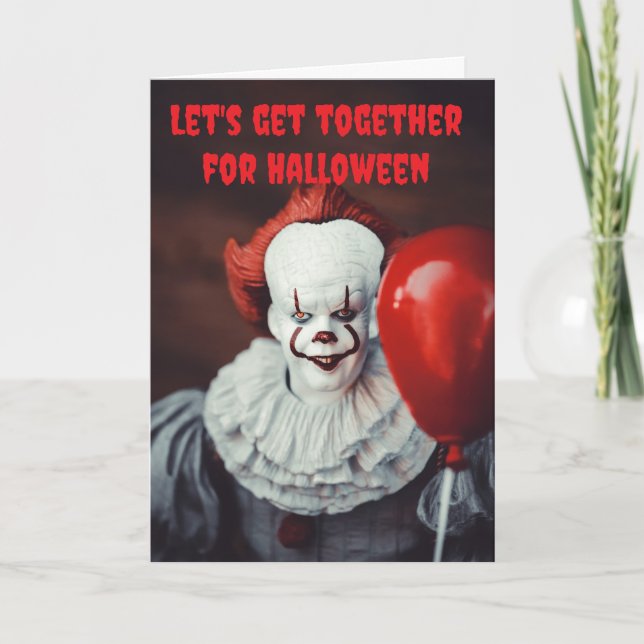 Let's get together for Halloween. Kort (Framsida)