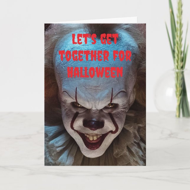 Let's get together for Halloween. Kort (Framsida)