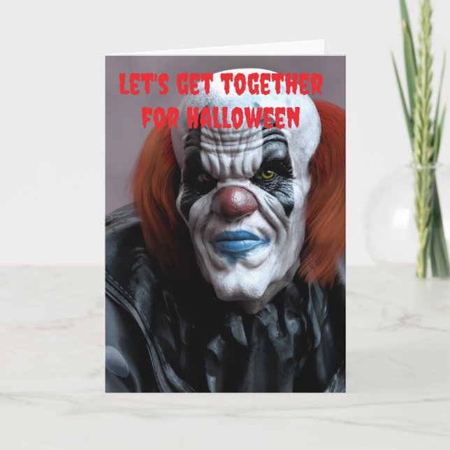 Let's get together for Halloween. Kort (Framsida)