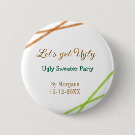 Let's get ugly Christmas ugly sweater Partyorange  Knapp