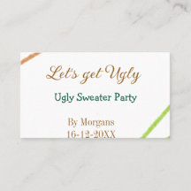 Let's get ugly Christmas ugly sweater Partyorange