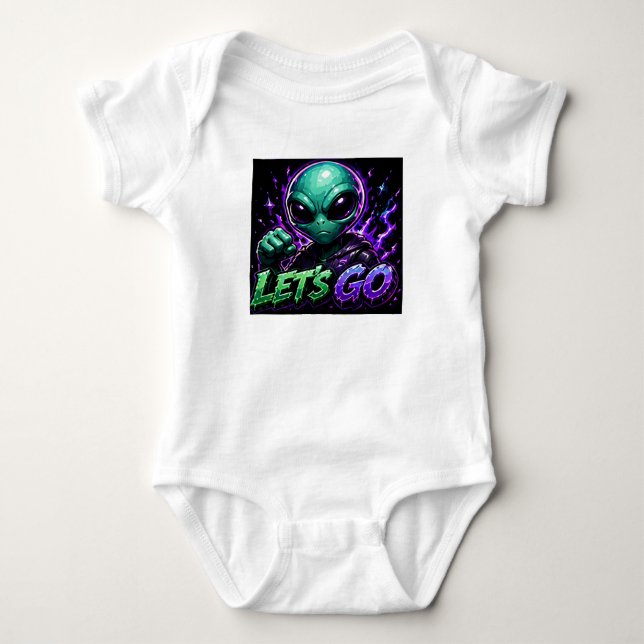 Let's Go Alien Emote T-Shirt (Framsida)