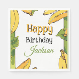 Let's Go Bananas Any Age Birthday Party Pappersservett