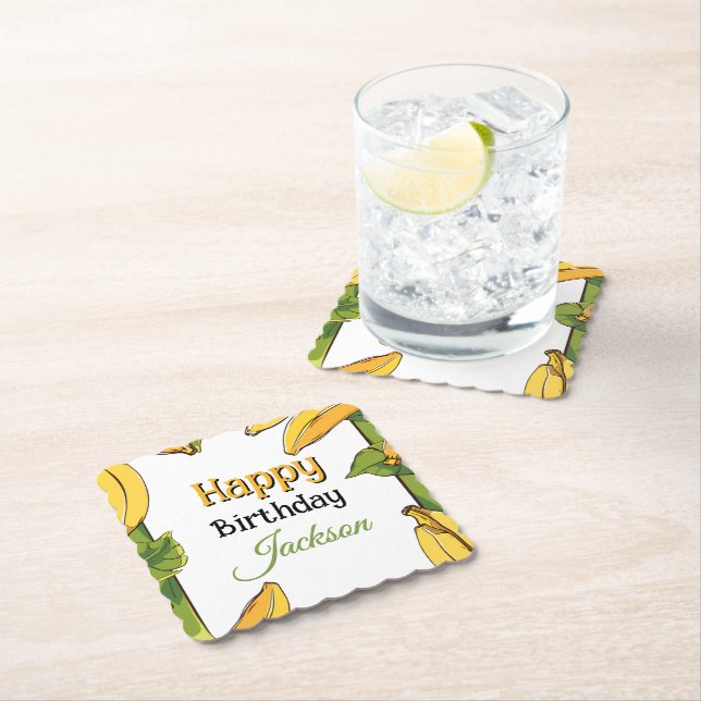 Let's Go Bananas Any Age Birthday Party Underlägg Papper (Insitu)