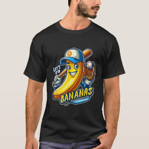 Lets Go Bananas Cute Banana Fruit Älskare Game T Shirt