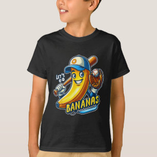 Lets Go Bananas Cute Banana Fruit Älskare Game T Shirt