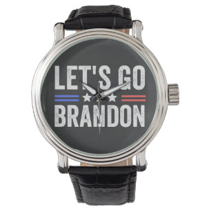 LET'S GO BRANDON Cardinal Armbandsur