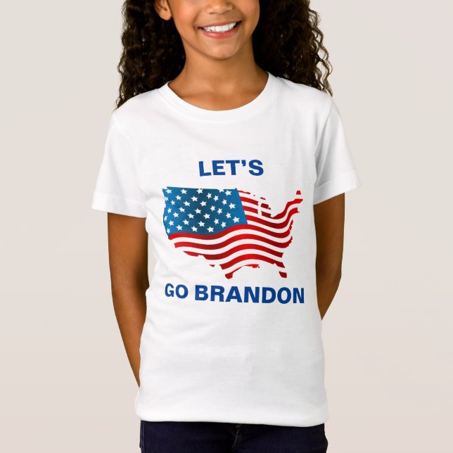 Lets Go Brandon-flickor T Shirt (Framsida)