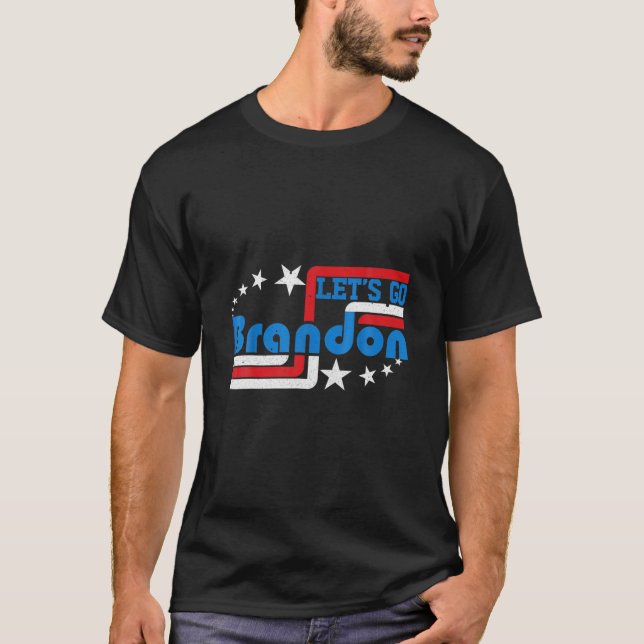 Lets Go Brandon Funny Brandon Meme Biden Chant T Shirt (Framsida)