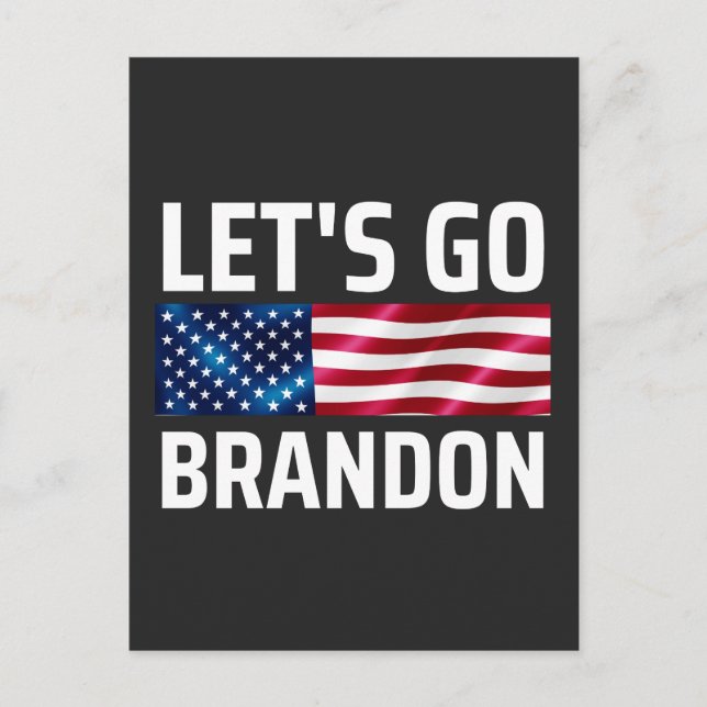lets go brandon lets go brandon helg vykort (Framsida)