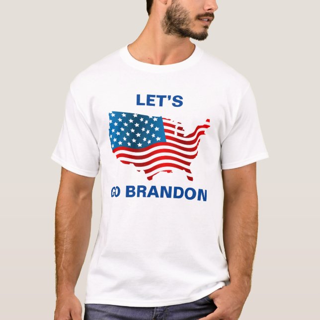 Lets Go Brandon.Manar T Shirt (Framsida)
