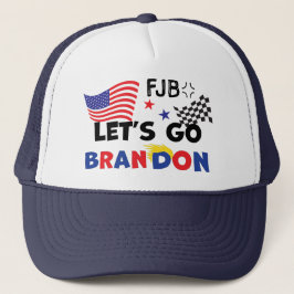 LETS GO BRANDON med TRUMP Hair Keps