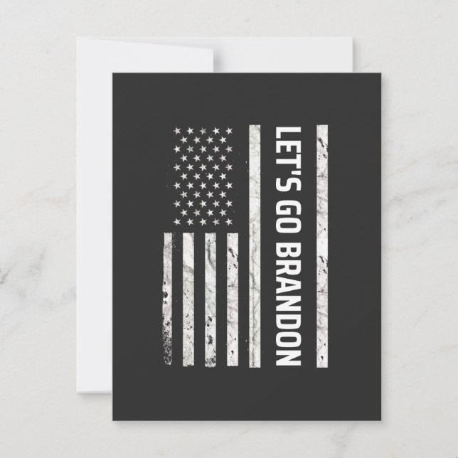 Let's Go Brandon Tack Kort (Framsida)