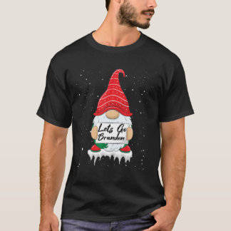 Lets-Go-Brandon Tee Funny jul Gnome Låt oss-Go