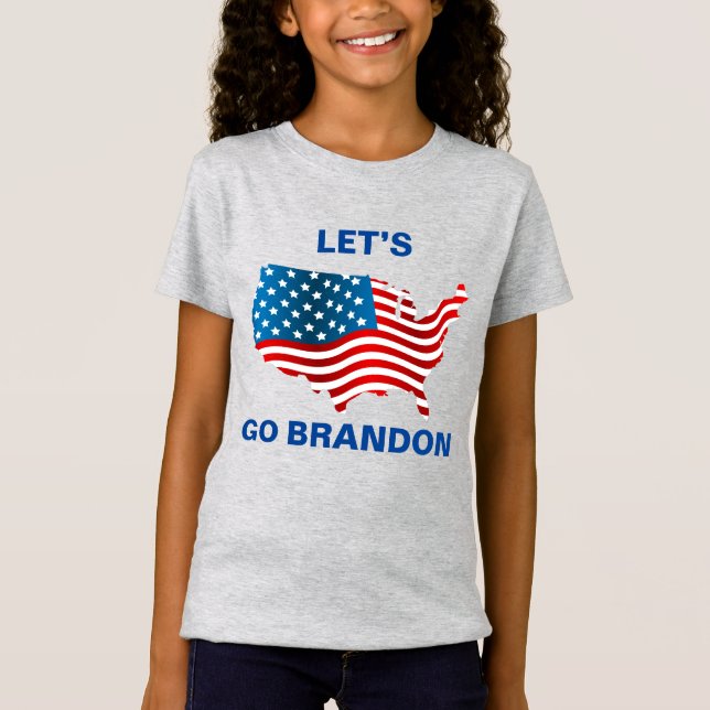 Lets Go Brandon tjejer T-Shirt (Framsida)