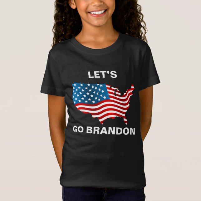 Lets Go Brandon tjejer T-Shirt (Framsida)