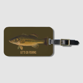 Let's Go Fishing Largemouth Bass Fish Bagagebricka