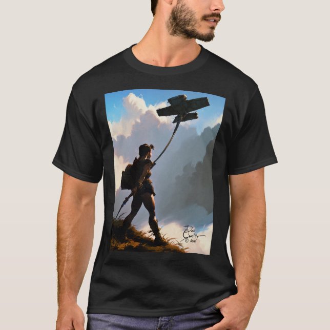 Let's Go Fly a Kite by Don Castillo Artist on FB T Shirt (Framsida)