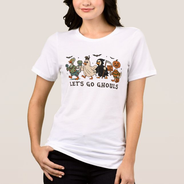 Let's Go Ghouls Halloween fest T-Shirt (Framsida)
