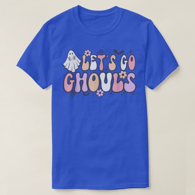 Lets Go Ghouls Retro Halloween   2388 T Shirt (Design framsida)