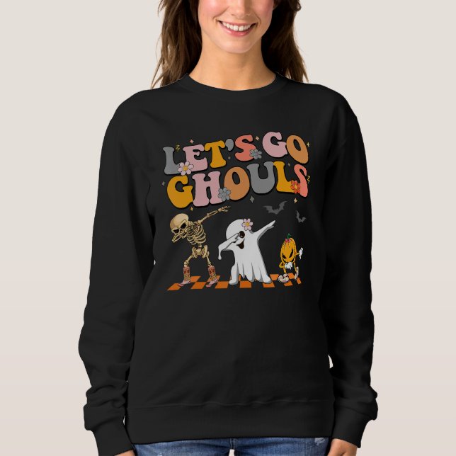 Let's Go Ghouls Spooky Season Halloween Trick Or T T Shirt (Framsida)