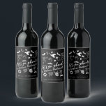 Let's Go Ghouls Spooky Whimsical Bachelorette Vinflaska Etikett<br><div class="desc">Add a spooky-chic touch to your celebration with these Let's Go Ghouls Spooky Whimsical Bachelorette Wine Bottle Labels! Featuring a playful Halloween design with bats, ghosts, and bold lettering, these labels turn any bottle into a themed party statement. Perfect for sipping with your ghoul gang or gifting to the bride-to-be,...</div>