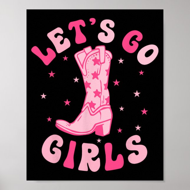 Let's Go Girls Brudtärna Brud Squad Nashville Ba Poster (Framsidan)