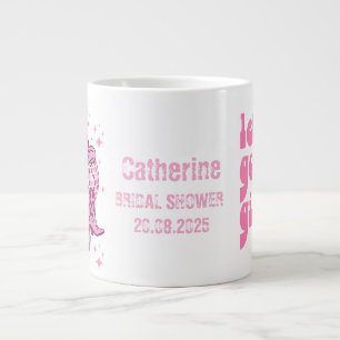 Lets Go Girls Disco Cowgirl Bachelorette Party Jumbo Mugg