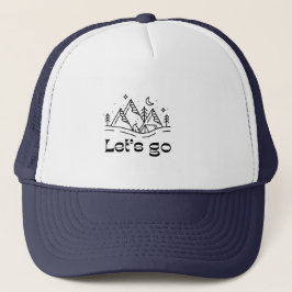 Let's Go Mountain Hatt | Äventyrs Truckerkeps |