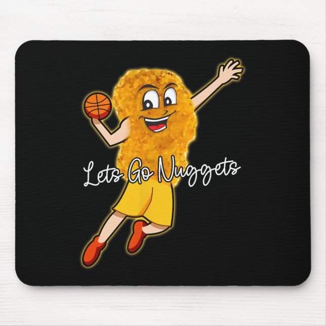 Lets Go Nuggets - Chicken Nugget Bysketbyll Player Musmatta (Framsidan)