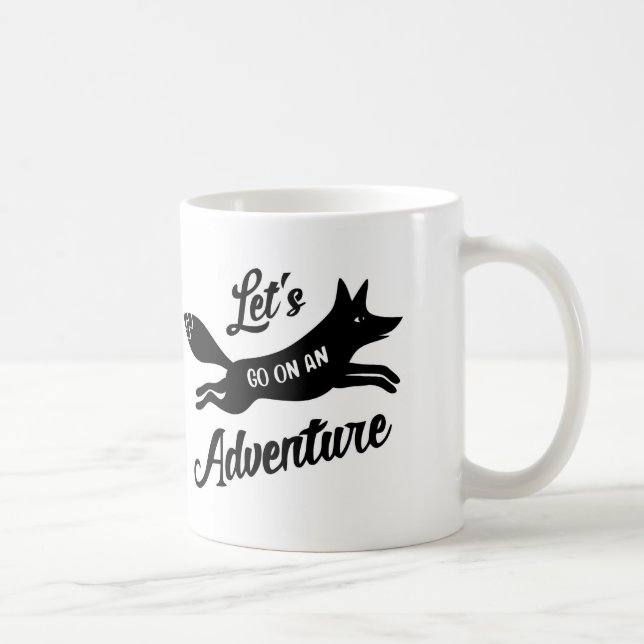 Let's Go On An Adventure White Mug Kaffemugg (Höger)
