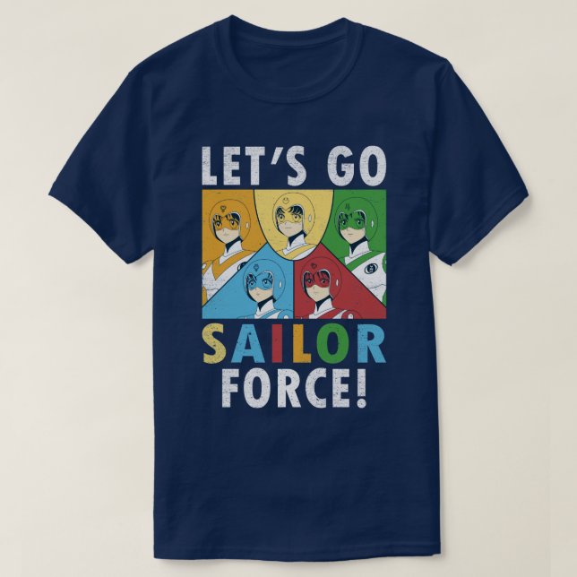 Lets Go Sailor T Shirt (Design framsida)