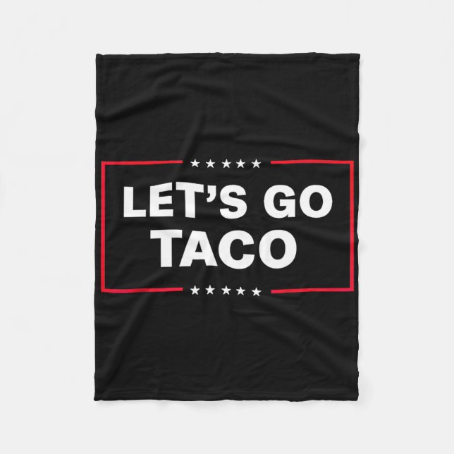 Let's Go Taco For Men Women Funny  Fleecefilt (Framsidan)