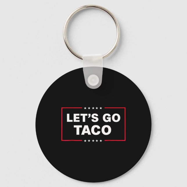 Let's Go Taco For Men Women Funny  Nyckelring (Framsida)
