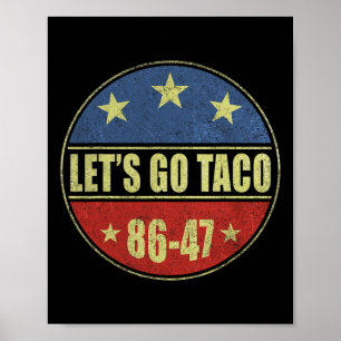 Let's Go Taco Let's Go Taco Roligt Män Kvinnor Poster