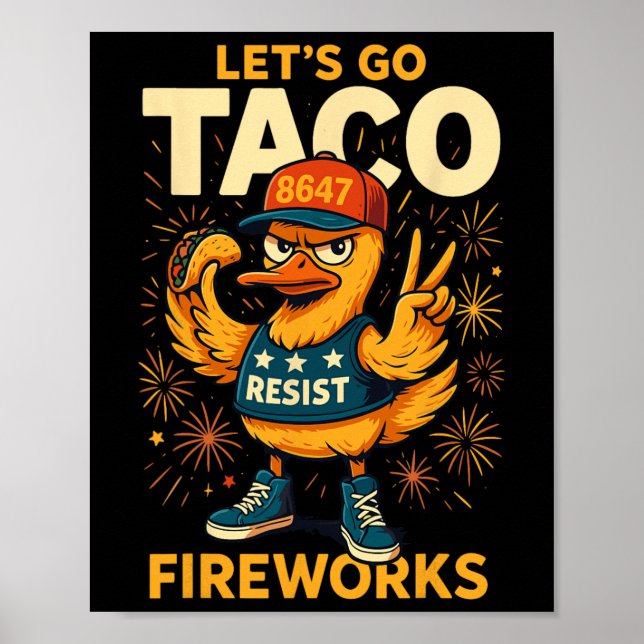 Let's Go Taco Meme  Poster (Framsidan)